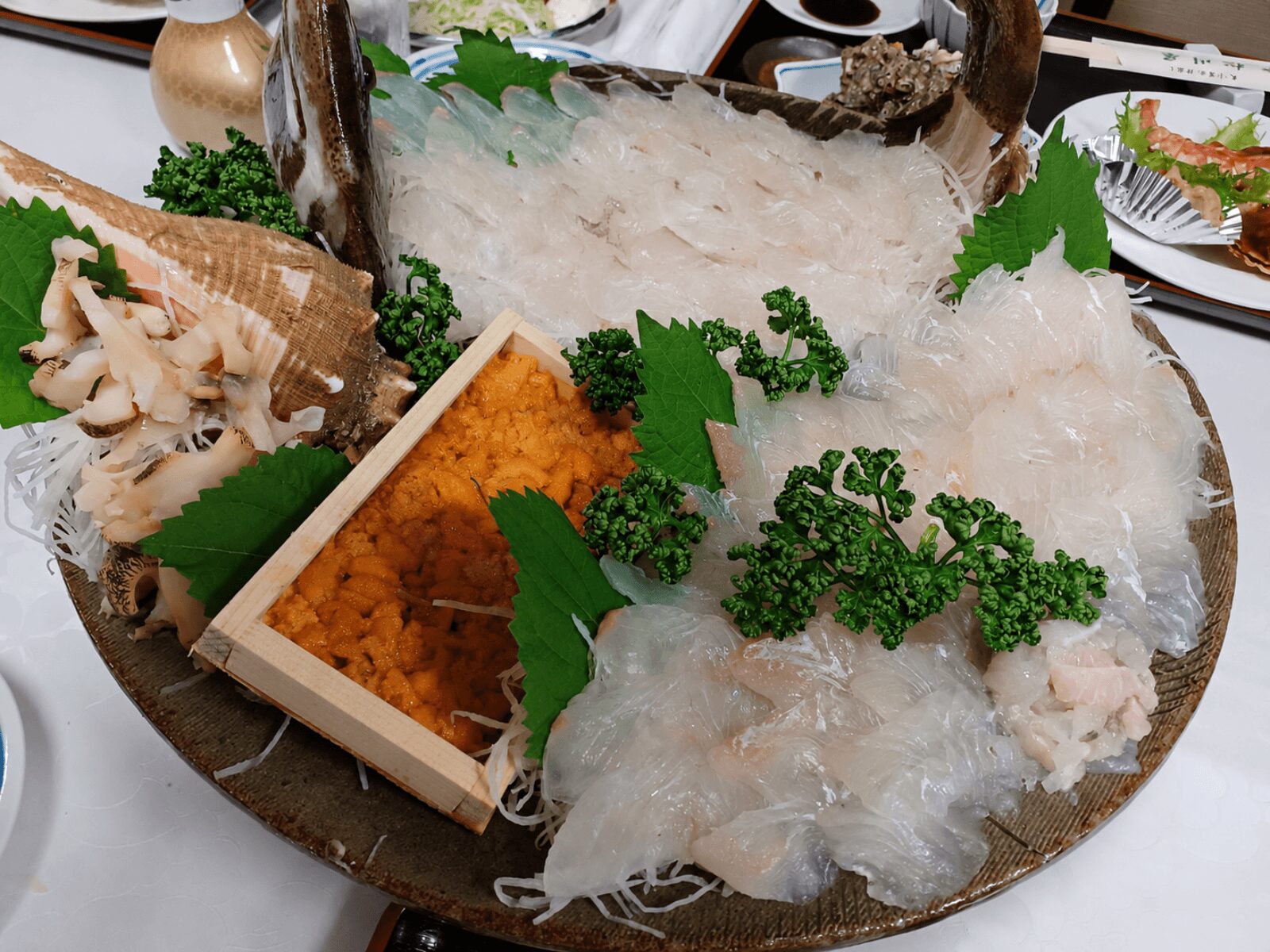 松浦旅館 松川屋旅館の新鮮な刺身鉢盛と海鮮料理